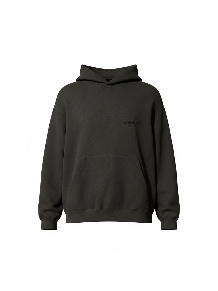 ESSENTIALS Fear of God Stretch Limo Black Hoodie