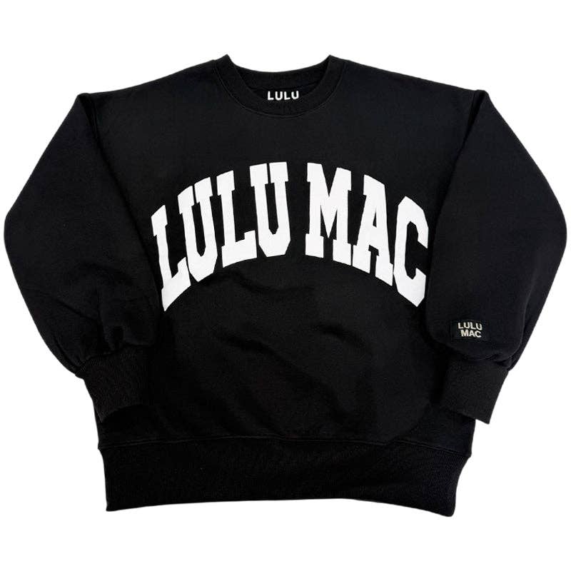 Lulu Mac Sweatshirt Black/White - Puff: Black/White / Large