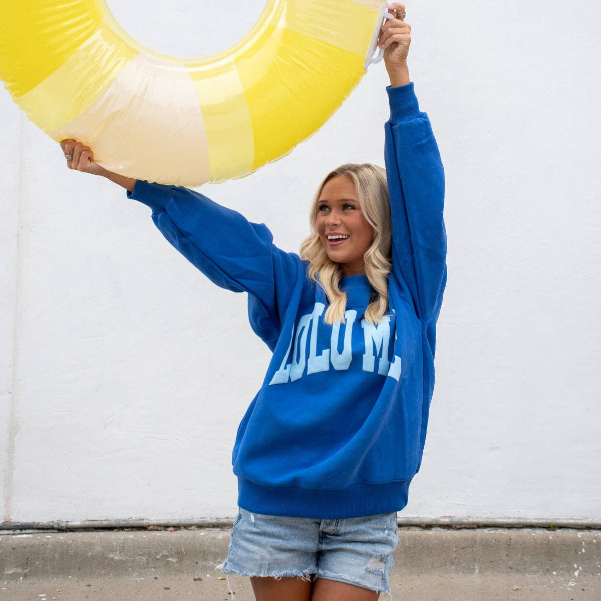 LM-SW-1007 Royal/Light Blue Puff: Royal/Light Blue / Large
