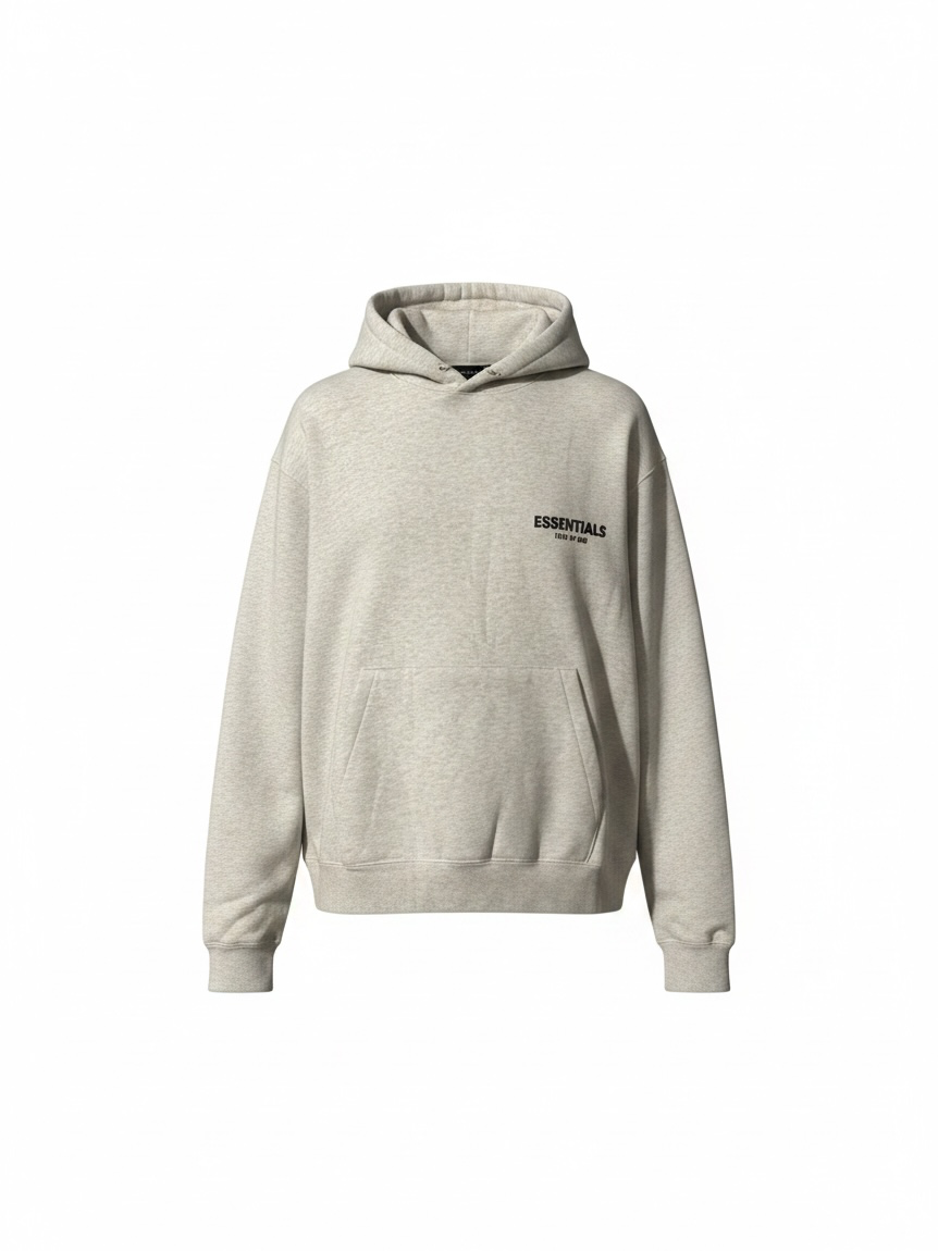 ESSENTIALS Fear Of God Light Oatmeal Hoodie