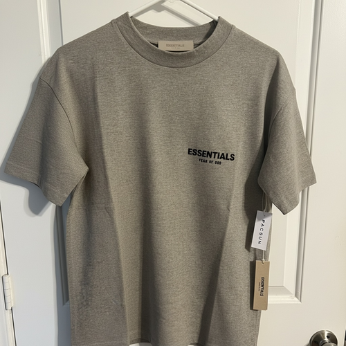Essentials Fear Of God Dark Oatmeal T-Shirt