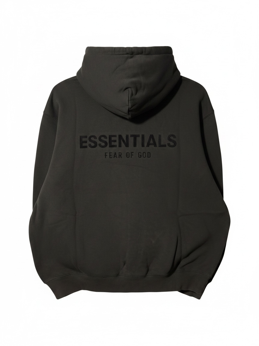 ESSENTIALS Fear of God Stretch Limo Black Hoodie