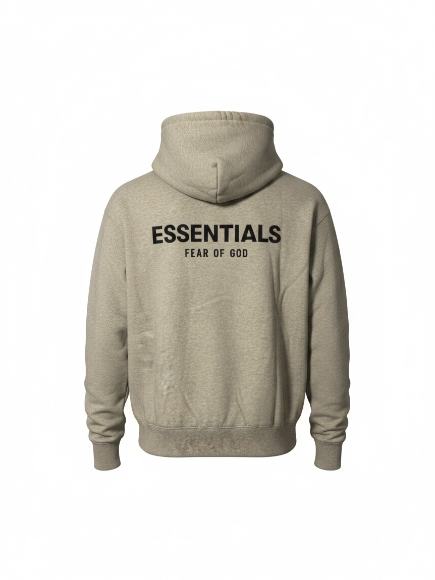 ESSENTIALS Fear of God Dark Oatmeal Hoodie